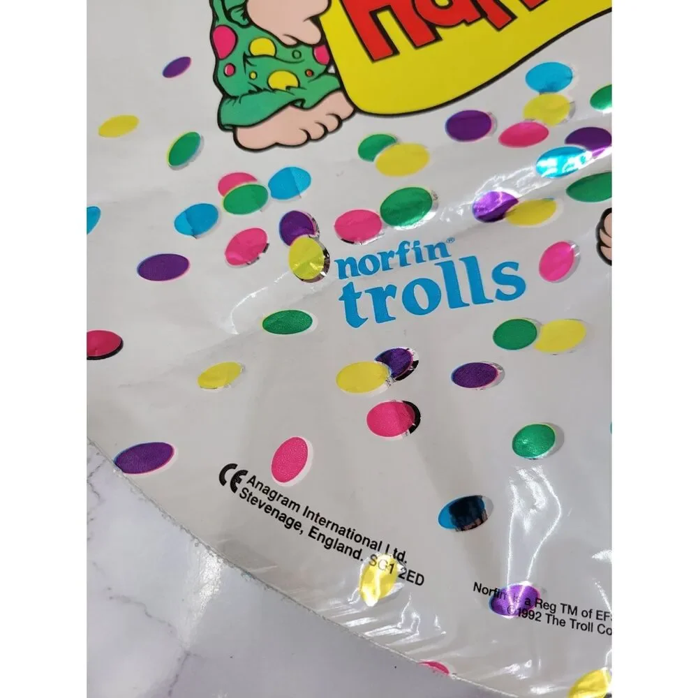 Troll Vintage 90s Happy Birthday Mylar Ballons Bundle Lot Of 5 #1